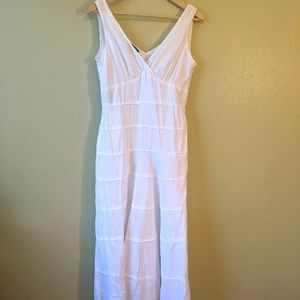 White Linen Maxi Dress